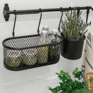 Ikea HULTARP Bundle 2 rails + hooks & containers NEW